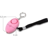 Kieszonkowy Panic Alarm Self Protection 130db z latarką różowy [22090000587]